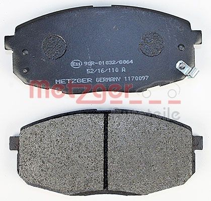 1170097 Disc brake pads METZGER 23987 review and test
