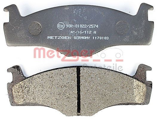 1170103 Disc brake pads METZGER 1170103 review and test