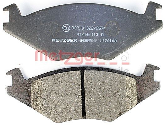 METZGER 20887 Disc pads Front Axle, excl. wear warning contact, with accessories