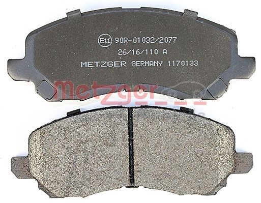 1170133 Disc brake pads METZGER 1170133 review and test
