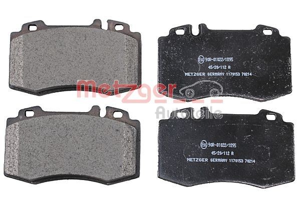 METZGER 1170153 Brake pad set Front Axle, excl. wear warning contact