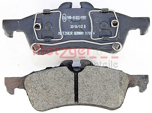 1170154 Disc brake pads METZGER 23717 review and test