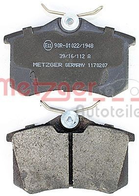 1170207 Disc brake pads METZGER 23554 review and test