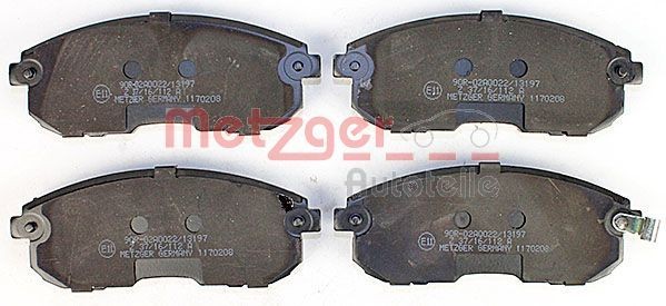 METZGER Brake pad kit 1170208