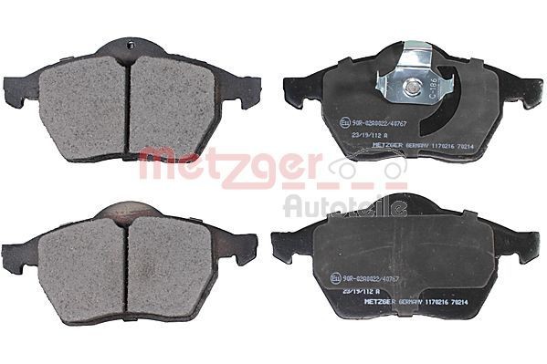 Original METZGER 21829 Brake pad kit 1170216 for OPEL VECTRA