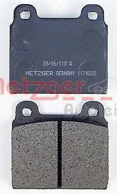 1170222 Disc brake pads METZGER 20468 review and test