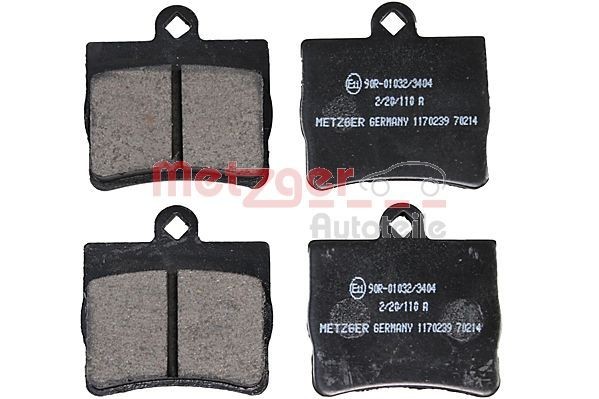 21900 METZGER Rear Axle, excl. wear warning contact Height: 63,2mm, Width: 63,5mm, Thickness: 15,5mm Brake pads 1170239 buy