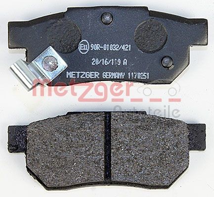 1170251 Disc brake pads METZGER 1170251 review and test