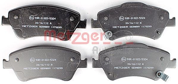METZGER Brake pad kit 1170299 for TOYOTA AURIS, COROLLA
