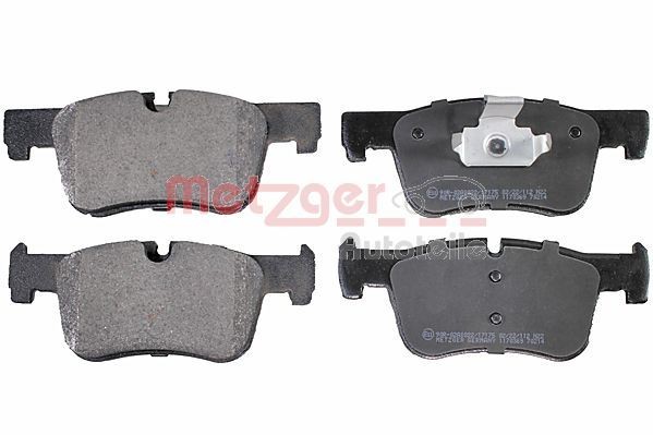 METZGER 1170369 Brake pad set Front Axle, prepared for wear indicator, with anti-squeak plate