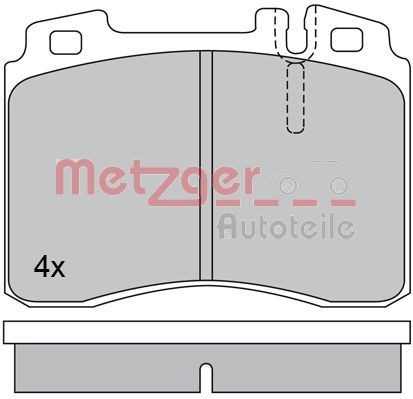 Mercedes C-Class Brake pad 8031720 METZGER 1170374 online buy