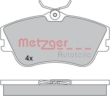 Great value for money - METZGER Brake pad set 1170389