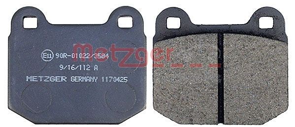 1170425 Disc brake pads METZGER 1170425 review and test
