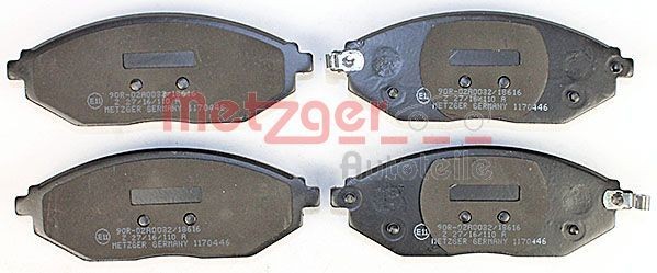 METZGER Brake pad kit 1170446 for Chevrolet Spark m300