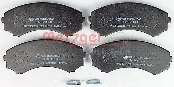 METZGER Brake pad kit 1170450 for MITSUBISHI PAJERO / SHOGUN, GRANDIS
