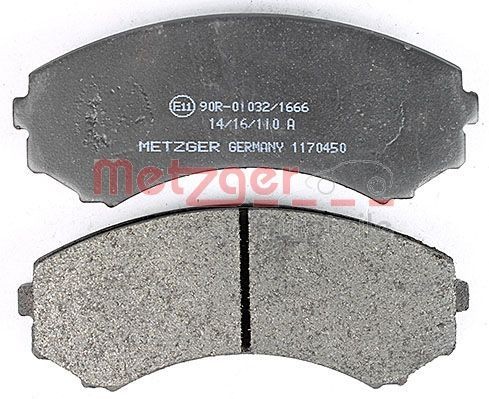 1170450 Disc brake pads METZGER 1170450 review and test