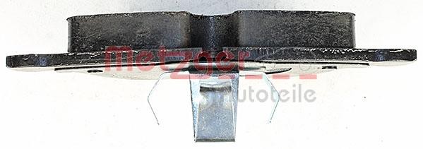 METZGER 1170481 Disc pads Front Axle, excl. wear warning contact, with anti-squeak plate