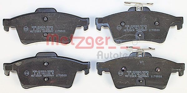 METZGER Brake pad kit 1170503 for PEUGEOT 508
