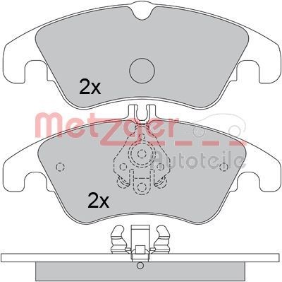 Original METZGER 24310 Brake pad kit 1170509 for MERCEDES-BENZ SLK