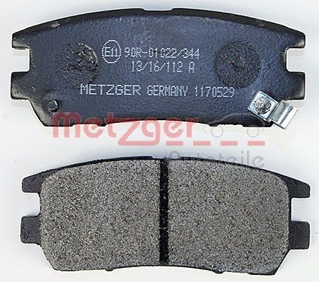 1170529 Disc brake pads METZGER 21841 review and test