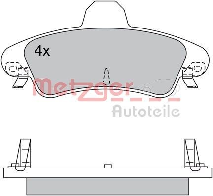 METZGER 1170531 Brake pad set FORD USA experience and price