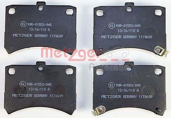 METZGER Brake pad kit 1170609 for Daihatsu Cuore VI