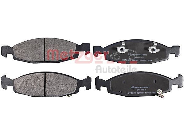 23336 METZGER Front Axle, with acoustic wear warning, with anti-squeak plate Height: 55,5mm, Width: 189mm, Thickness: 18,5mm Brake pads 1170631 buy