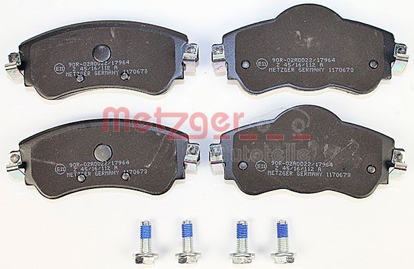 METZGER Brake pad kit 1170673 for CITROЁN C4, DS4