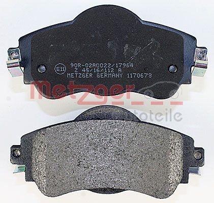 1170673 Disc brake pads METZGER 25221 review and test