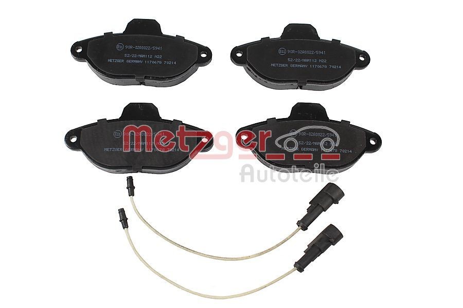 Original METZGER 21436 Disc brake pads 1170678 for FIAT 500