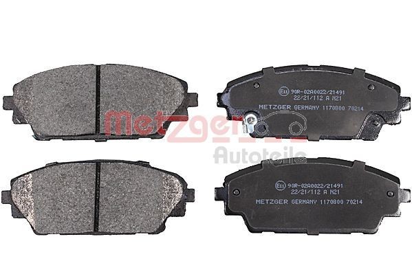 Mazda 2 Disk brake pads 8032127 METZGER 1170800 online buy