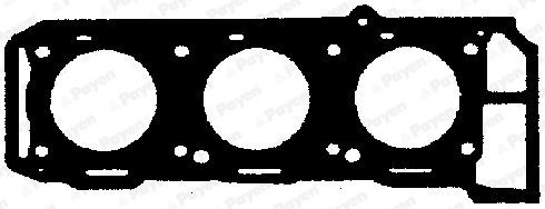 PAYEN AY641 Gasket, cylinder head 1,65 mm, Fibre Composite, Right