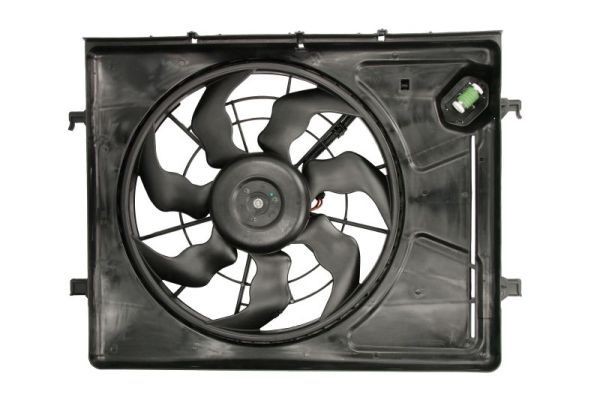 D80301TT THERMOTEC Cooling fan HYUNDAI Ø: 420 mm, 12V, 12V, 220W, with carrier frame