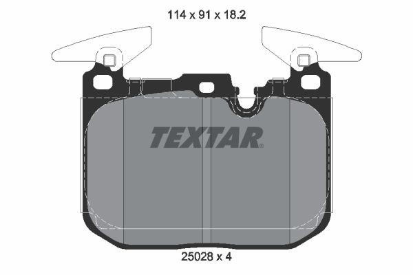 OEM-quality TEXTAR 2502801 Disc pads