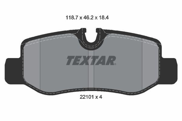 OEM-quality TEXTAR 2210101 Disc pads