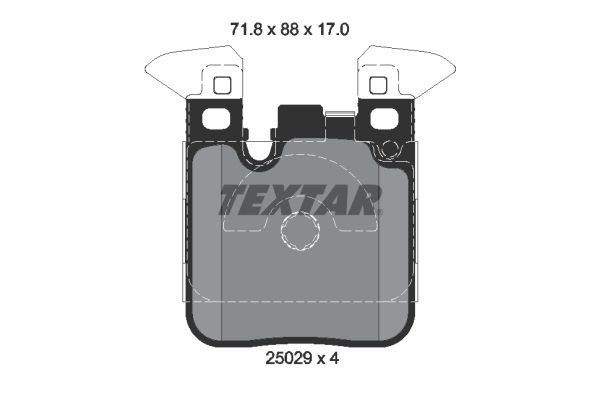 OEM-quality TEXTAR 2502902 Disc pads