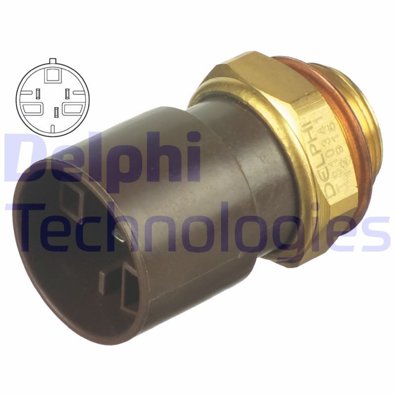DELPHI TS10341 Temperature Switch, radiator fan M22*1.5