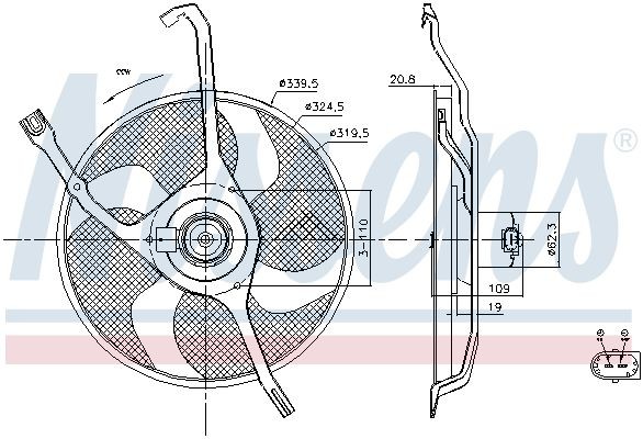 OEM-quality NISSENS 85665 Radiator cooling fan