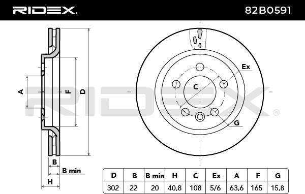 82B0591 Brake disc RIDEX 82B0591 review and test