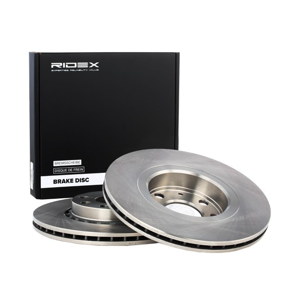Original RIDEX Brake disc kit 82B0452 for OPEL ASTRA