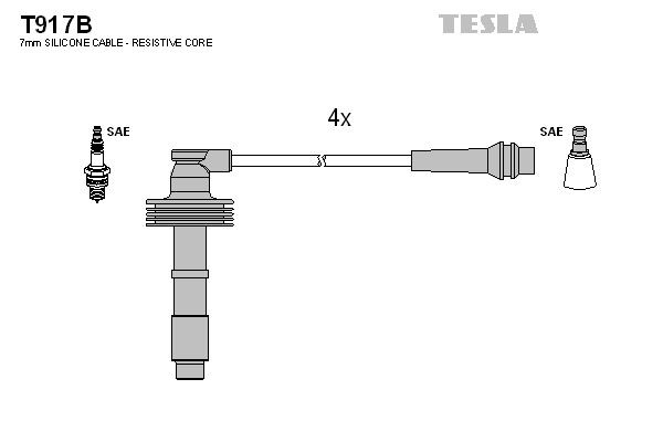 TESLA T917B Ignition Cable Kit