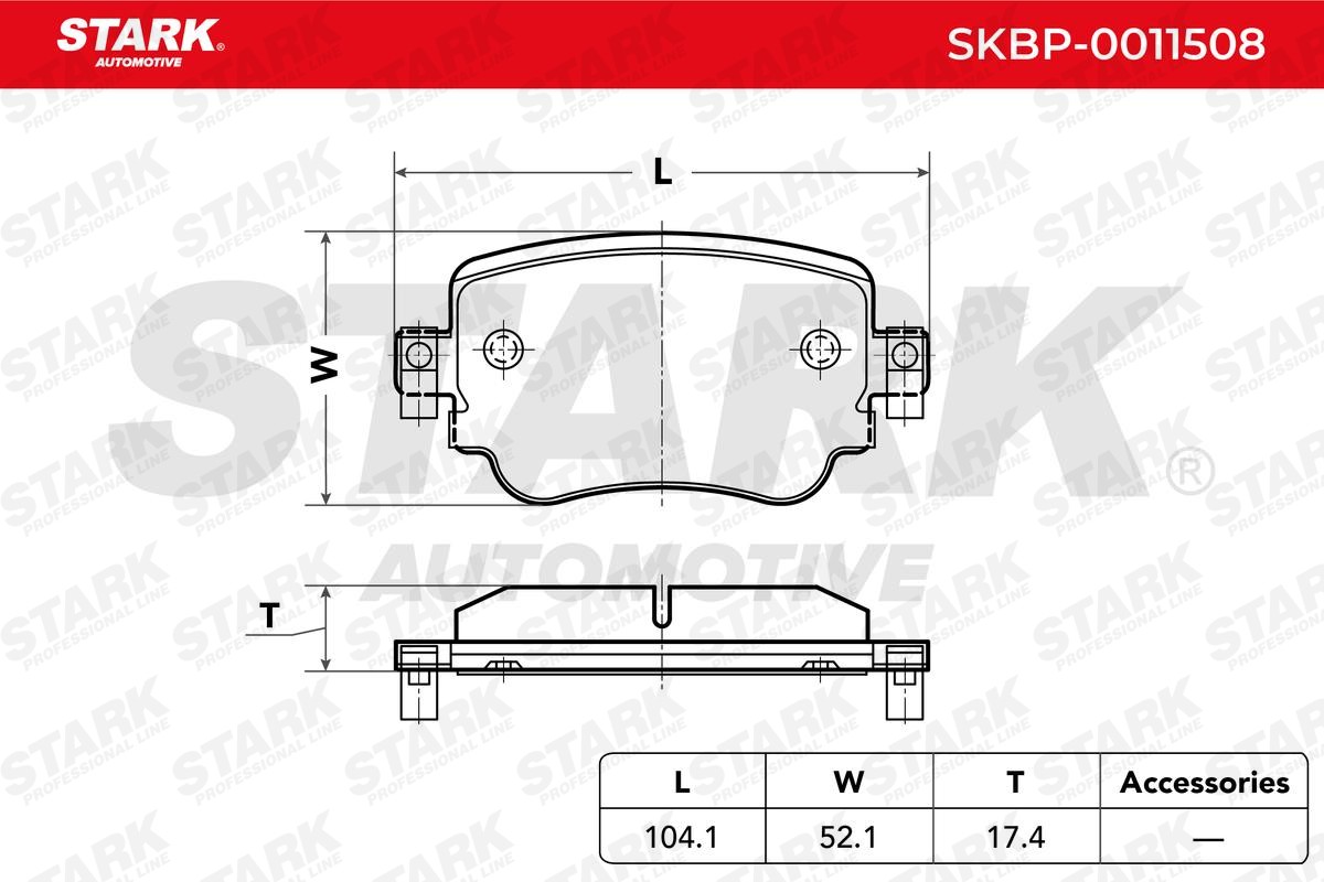 STARK Brake pad kit SKBP-0011508