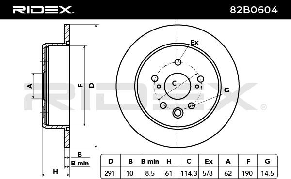 82B0604 Brake disc RIDEX 82B0604 review and test
