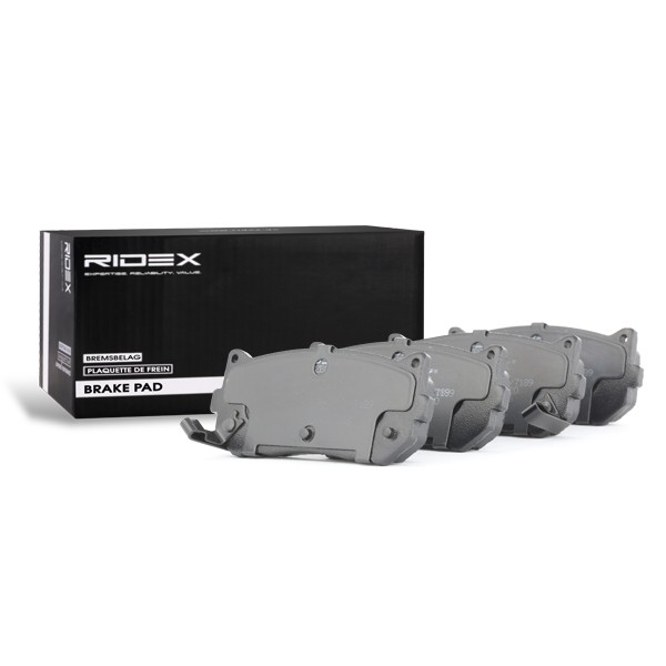 402B0295 Set of brake pads 402B0295 RIDEX prepared for wear indicator
