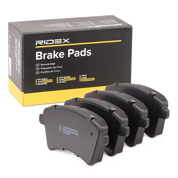 RIDEX Front Axle, excl. wear warning contact Height 1: 62,1mm, Width 1: 131,3mm, Thickness 1: 19,3mm Brake pads 402B0447 buy