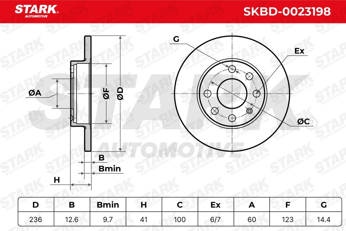 SKBD0023198 Brake disc STARK SKBD-0023198 review and test
