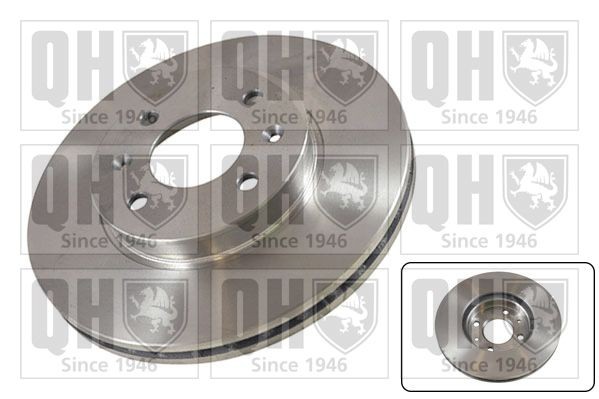 QUINTON HAZELL BDC5536 Brake disc 256x22mm, 4, Vented