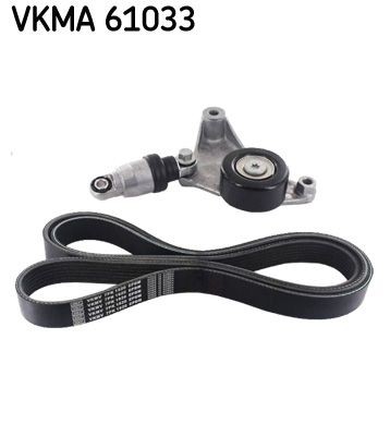 Original VKMA 61033 SKF V-ribbed belt kit TOYOTA