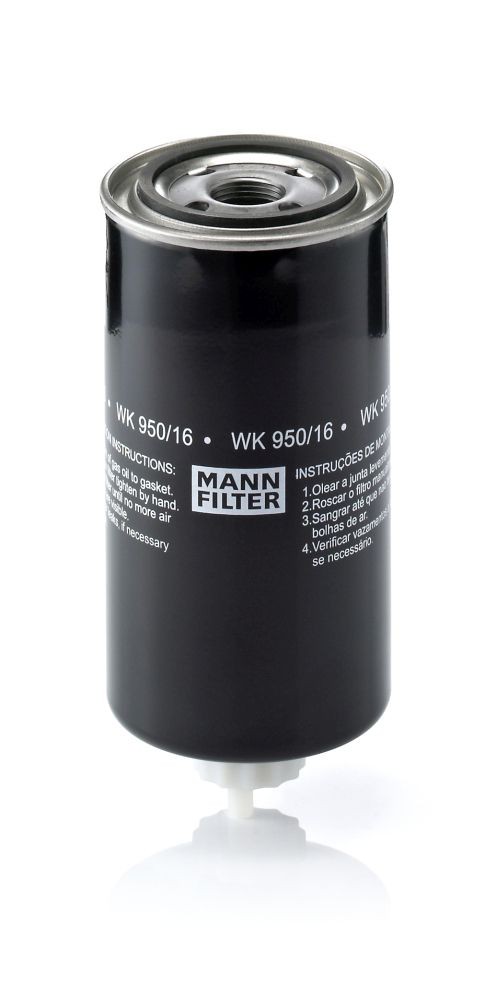 MANN-FILTER with seal Height: 202mm Inline fuel filter WK 950/16 x buy