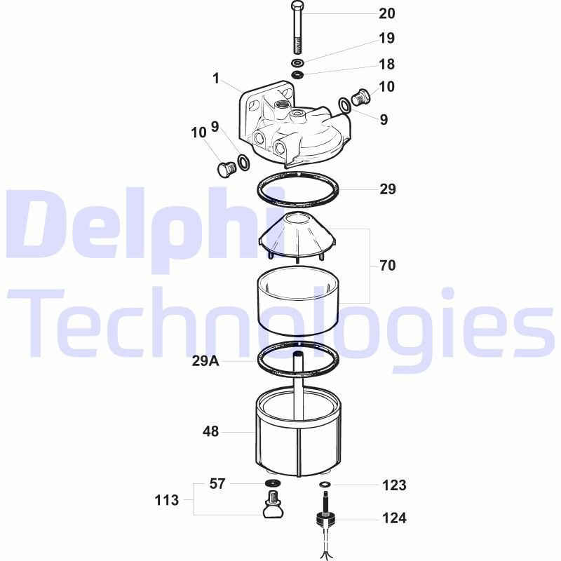 6224030 DELPHI Pressure control valve common rail system FIAT